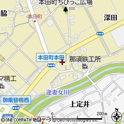 愛知県豊田市本田町（本田）周辺の地図