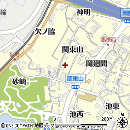 愛知県東海市名和町関東山33-1周辺の地図