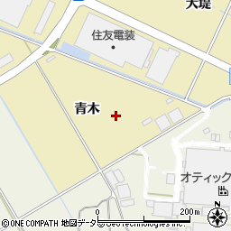 愛知県豊田市堤町青木周辺の地図