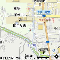 亀岡市千代川町自治会館周辺の地図