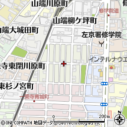 京都府京都市左京区一乗寺松田町周辺の地図