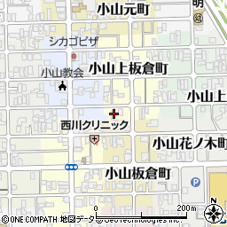 京都府京都市北区小山上板倉町4周辺の地図