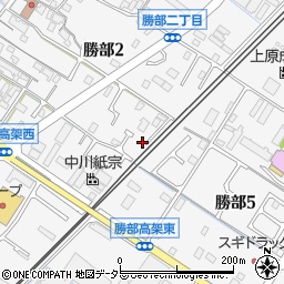 滋賀県守山市勝部周辺の地図