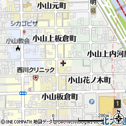京都府京都市北区小山上板倉町69周辺の地図