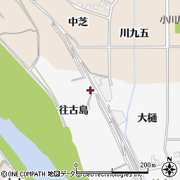 京都府亀岡市河原林町河原尻往古島周辺の地図