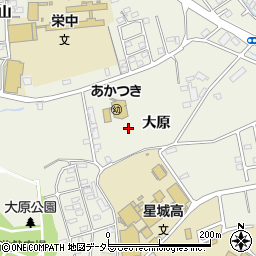 愛知県豊明市栄町大原周辺の地図