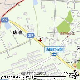 豊田調剤薬局西岡店周辺の地図