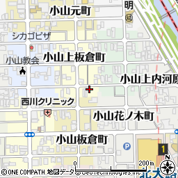 京都府京都市北区小山上板倉町68周辺の地図