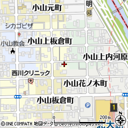 京都府京都市北区小山上板倉町66周辺の地図