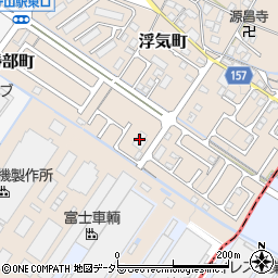 伊藤園滋賀支店周辺の地図