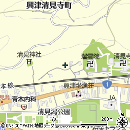 静岡県静岡市清水区興津清見寺町周辺の地図