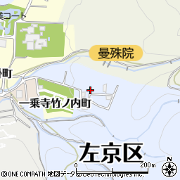 京都府京都市左京区一乗寺大谷周辺の地図