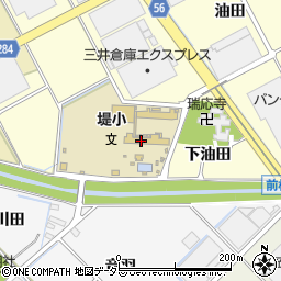 愛知県豊田市堤本町流周辺の地図