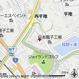 愛知県豊明市阿野町違井周辺の地図