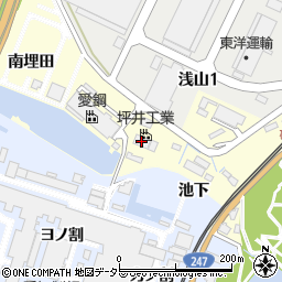 愛知県東海市名和町南埋田周辺の地図