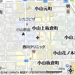 京都府京都市北区小山上板倉町7周辺の地図