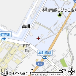 愛知県豊田市本町高耕周辺の地図