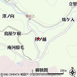愛知県豊田市九久平町井ノ越周辺の地図