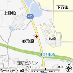 京都府亀岡市河原林町河原尻妙珍原8周辺の地図