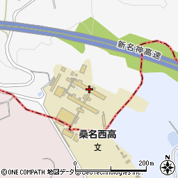 三重県立桑名西高等学校周辺の地図