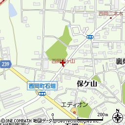 愛知県豊田市西岡町唐池86周辺の地図