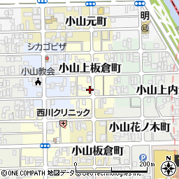 京都府京都市北区小山上板倉町11周辺の地図