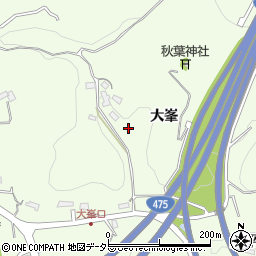 愛知県豊田市岩倉町（大峯）周辺の地図