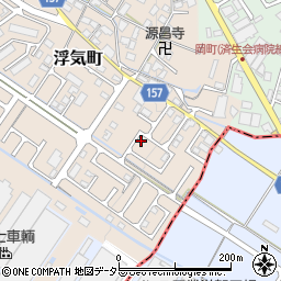 滋賀県守山市浮気町100-12周辺の地図