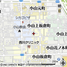京都府京都市北区小山上板倉町8周辺の地図