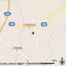 広島県庄原市西城町三坂864周辺の地図