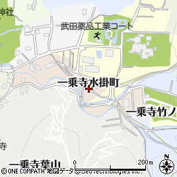 京都府京都市左京区一乗寺水掛町周辺の地図