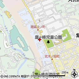 京都府京都市北区鷹峯上ノ町周辺の地図