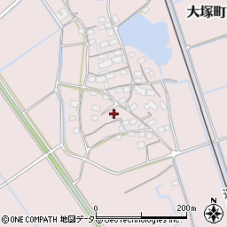 滋賀県東近江市大塚町421周辺の地図