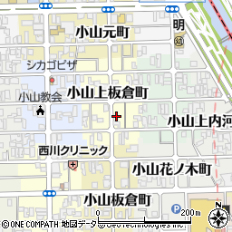 京都府京都市北区小山上板倉町61周辺の地図