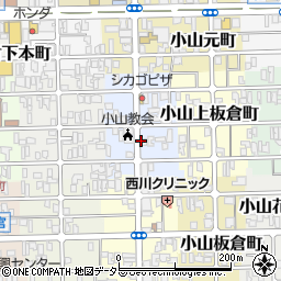 京都府京都市北区小山上初音町周辺の地図