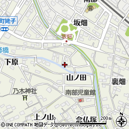 愛知県豊明市栄町山ノ田周辺の地図