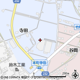 愛知県豊田市本町（寺田）周辺の地図