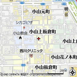 京都府京都市北区小山上板倉町15周辺の地図