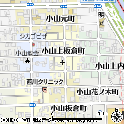 京都府京都市北区小山上板倉町12周辺の地図