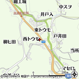 愛知県豊田市林添町西トウモ周辺の地図