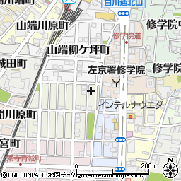 京都府京都市左京区一乗寺松田町34周辺の地図