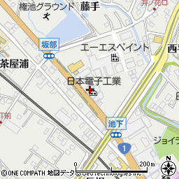 愛知県豊明市阿野町池下周辺の地図