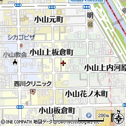 京都府京都市北区小山上板倉町58周辺の地図