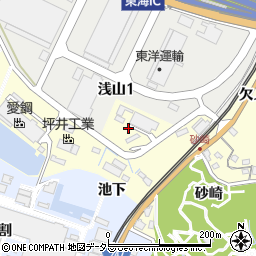 愛知県東海市名和町四ノ下18周辺の地図