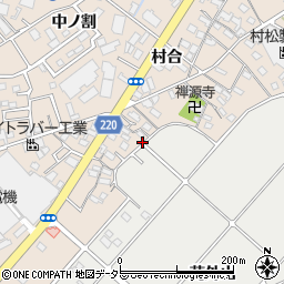 愛知県豊明市新田町大割6周辺の地図