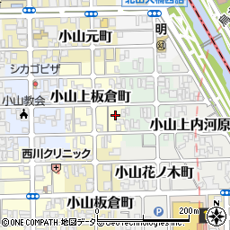 京都府京都市北区小山上板倉町57周辺の地図