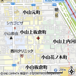 京都府京都市北区小山上板倉町63周辺の地図