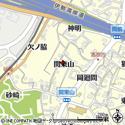 愛知県東海市名和町関東山76周辺の地図