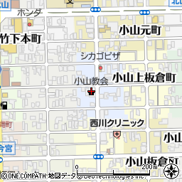 カトリック教会小山教会周辺の地図