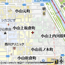 京都府京都市北区小山上板倉町55周辺の地図